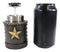 Rustic Lone Western Star Cowboy Sheriff Toothpick Holder With Spring Barrel