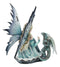 Ebros Winter Fairy With Bossy Baby Dragon Statue 7.25"Tall Mythical Fae Magic