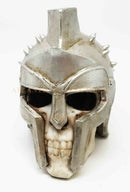 Spiked Spartan Helm Hero Gladiator Maximus Warrior Skull Figurine Sculpture