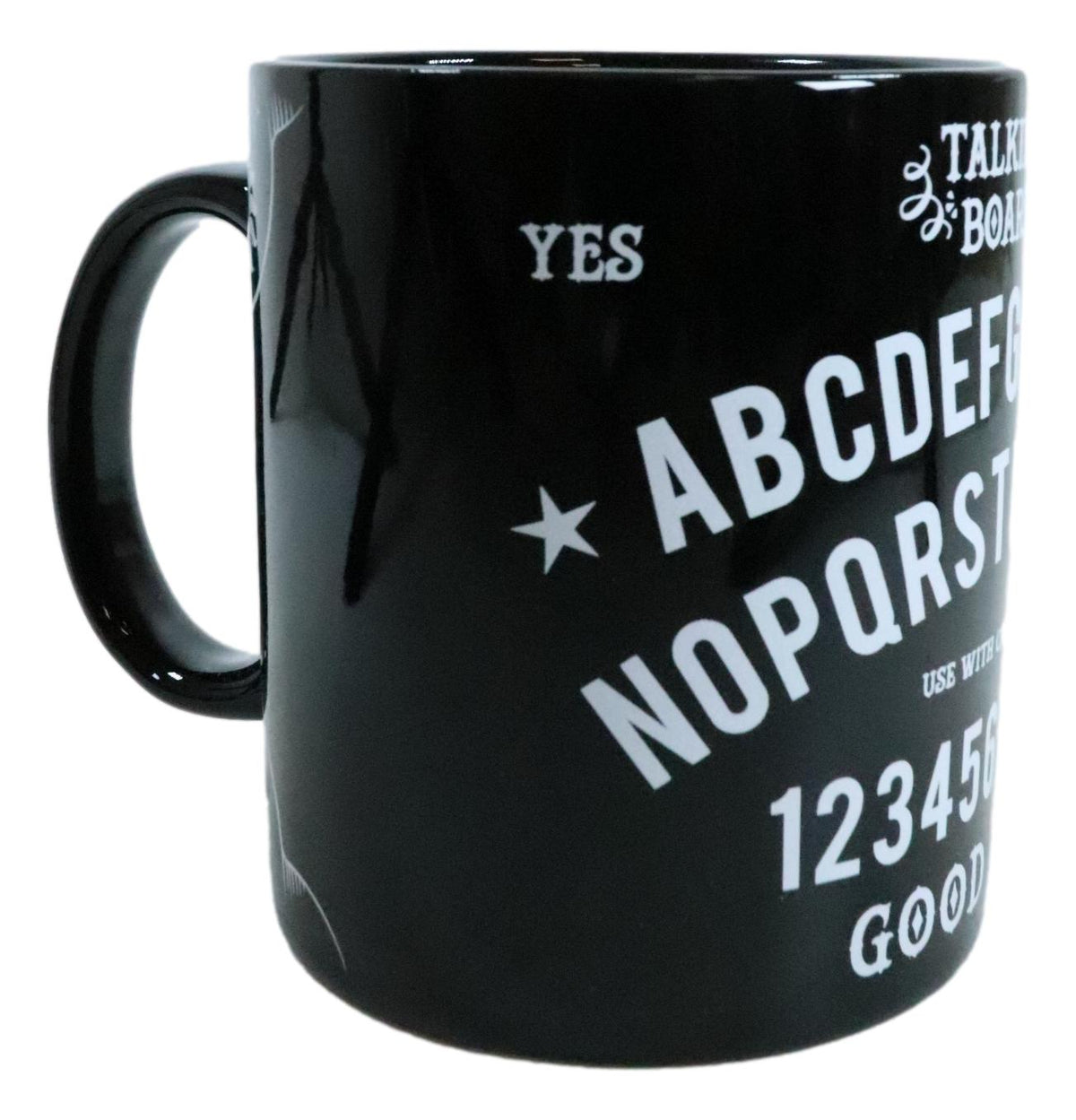 Pack Of 2 Black Wicca Occult Magic Spirit Talking Board Porcelain Coffee Mugs