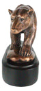 North Pole Arctic Circle Wildlife Roaming Polar Bear Figurine With Black Base