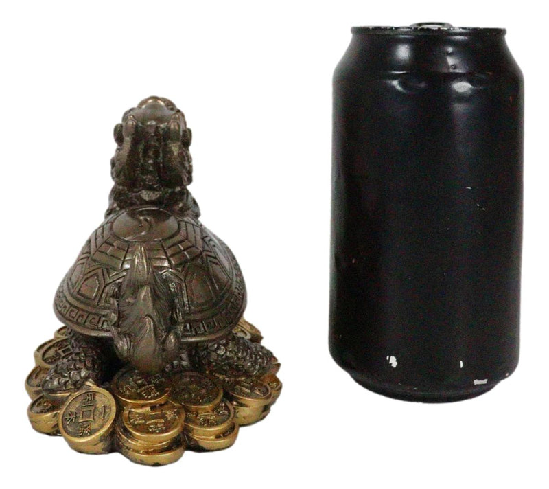 Feng Shui Celestial Black Dragon Turtle Statue Charm For Protection and Wealth