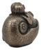 Merbaby Sleeping In Nautilus Shell Bed Figurine 3.5" Long Small Mermaid Baby Boy