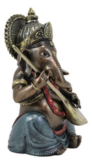 Ebros Celebration of Life and Arts Lord Ganesha Playing Instrument Statue 6.75"H