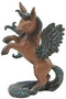 Ebros Fantasy Fairy Tale Pegasus Horse Figurine Shelf Decor (Brown Beauty Clair)