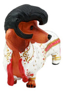 Wiener Doxie Collection King Of Rock And Roll Fashionista Dachshund Figurine