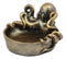 Ebros Sea Monster Kraken Giant Octopus Ashtray Figurine 5.5"W Nautical Ocean