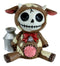 Furry Bones Brown Moo Moo Milk Cow Skeleton Monster Sit Up Ornament Figurine