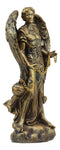 Ebros Bronzed Greek Orthodox Christian Church Archangel Of The Angelic Council Statue 5" Tall Figurine (Sealtiel The Prayer Of God)