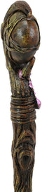 Ebros Pentagram Sceptre Orb Cosplay Wand 9.5" Tall Accessory Fantasy Decor