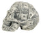 Fortune Lottery Benjamin Franklins Bank C-Note Money Bill Prints Skull Figurine