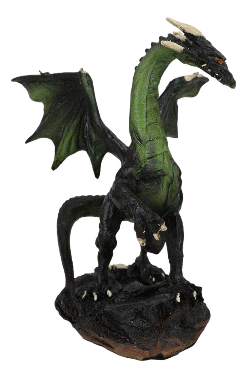 Fantasy Green Chested Celestial Midnight Dragon Black Ghost Small Figurine