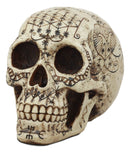 Ebros Erzulie Freda Veve Haitian Ancient Voodoo Love Spells Romance Talisman Tattoo Skull Statue Gothic Skull Lwas Voudou Loa of Love Day Of The Dead Skeleton Cranium Figurine
