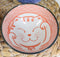 Japanese Lucky Cat Maneki Neko 4.5"D 11oz Colorful Porcelain Rice Bowls Set of 4