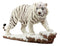 Ebros Prowling Siberian White Bengal Tiger Figurine 11.25"L Predator Stealth Hunter Giant Cat Sculpture