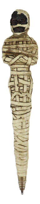 Pack Of 6 Egyptian Bandage Wrapped Mummy Sarcophagus Sculptural Ballpoint Pens