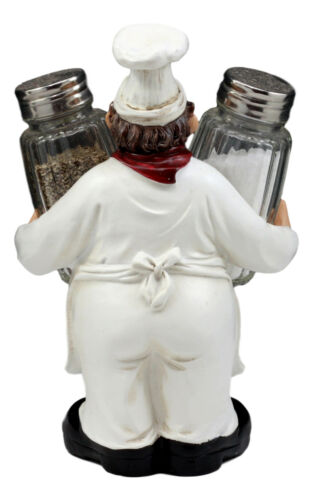 Ebros Bon Appetit Wine Master Standing Chef Salt And Pepper Shakers Holder Set
