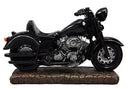 Ebros Gift Vintage Black Chopper Motorcycle Bike Wine Holder Figurine 12.25"L