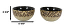 Pack Of 2 Safari Savanna Jungle Tiger Print Abstract Soup Cereal Bowls 20oz