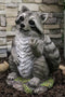 Ebros Bad Bandit Large Standing Cheeky Raccoon 12.5" Height Garden Decor