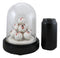 Occult Wicca Witchcraft Eyeballs Mound of Eyes In LED Light Cloche Glass Dome
