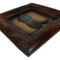 Set of 2 Western Turquoise Gems Cowboy Boot Horseshoe Wooden Wall Picture Frames