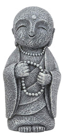 Ebros Japanese Happy Jizo Monk With Prayer Beads Mini Statue 5"Tall Bodhisattva Buddha