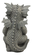 Ebros The Thinker Whimsical Garden Dragon Statue 10"H Cute Baby Dragon Winking Eye