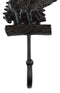 Cast Iron 9"H Rustic Forest Black Bear By Pine Trees Log Forest Wall Coat Hook