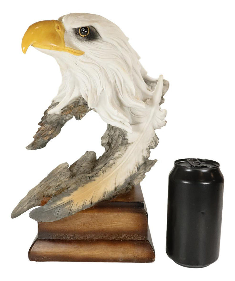 Ebros Large Glorious Surveyor Of Horizons Grand Bald Eagle Bust Statue Decor Figurine