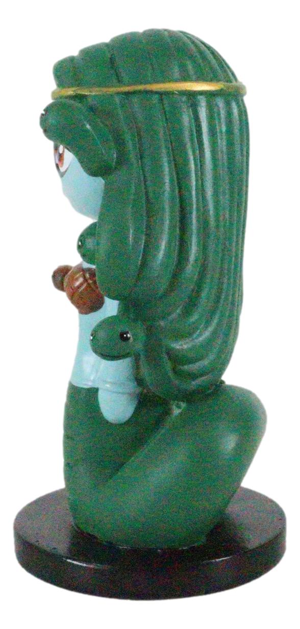 Ebros Gift Greekies Collection Greek Mythology Goddess Medusa with Gorgon Snake Tail Statue 3.75" Tall Stone Gaze Death Stare Seductress Collectible Figurine Ancient Zodiac Mythology