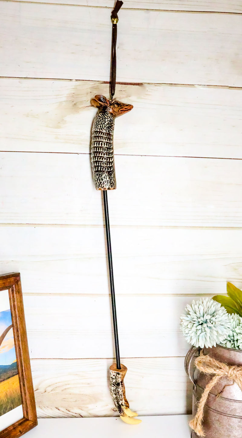 Western Armadillo Claws Long Reach Hand Back Scratcher Wall Hanging Figurine