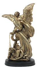 Ebros Byzantine Catholic Church Archangel Michael Slaying Lucifer Statue 8"H