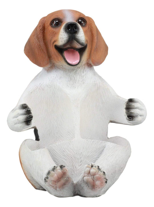 Ebros Adorable Small Hound English Tricolor Beagle Salt and Pepper Shaker Holder