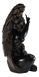 Large 24"H Sabbatic Goat Idol Samael Lilith Baphomet Seated Altar Statue