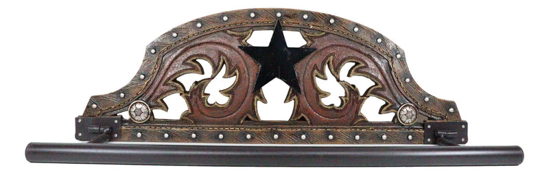 Cowboy Western Rustic Bootcut Scroll Lace Lone Star Wall Hand Towel Holder Roll