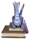 Amy Brown Purple Crater Moon Bookworm Dragon Sitting On Stack Of Books Figurine