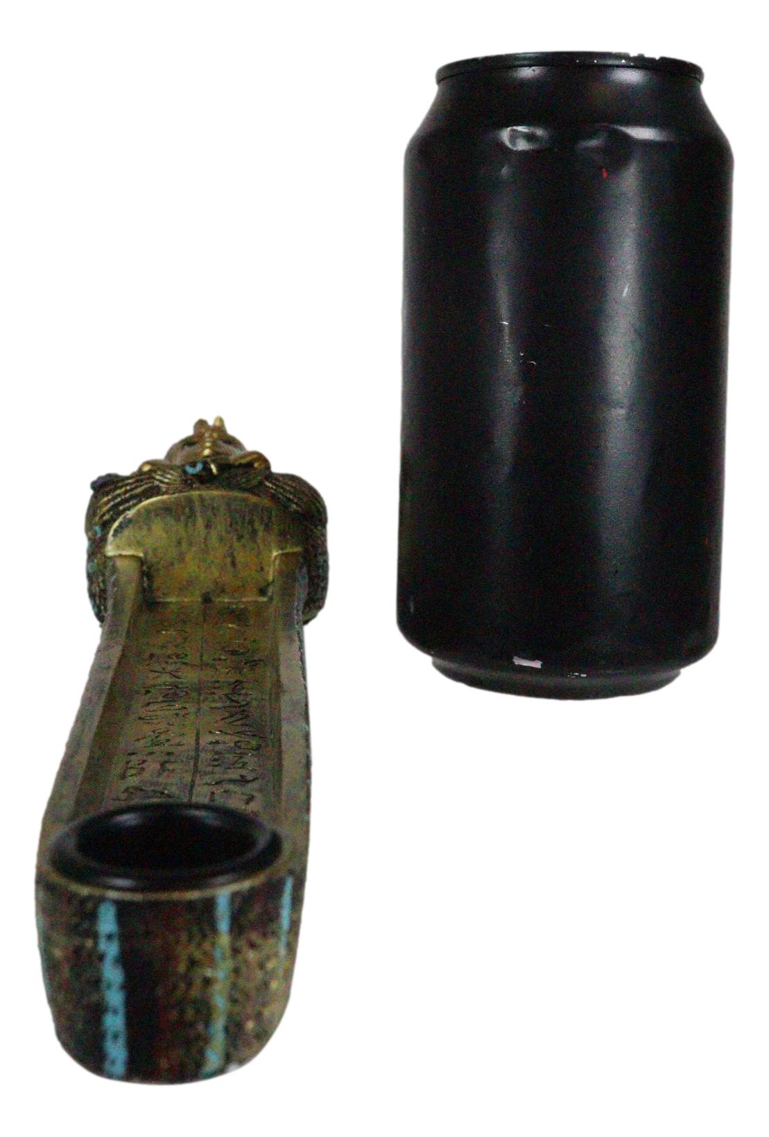 Egyptian King Tutankhamun Sarcophagus Mummy Stick Incense Candle Holder Figurine