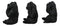 Ebros See Hear Speak No Evil Silverback Gorillas Figurine 3" Height Set of 3