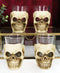 Skull Shot Glass Set of 4 Shot Glasses Great for Whiskey Vodka Tequila or Scotch