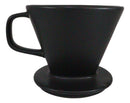 Black Porcelain Coffee Maker Carafe Pot With Pour Over Dripper Filter Cup Set