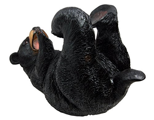 Ebros Gift Big Black Bear Wine Oil Bottle Holder Figurine 10"Long Home Decor - Ebros Gift