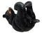Ebros Gift Big Black Bear Wine Oil Bottle Holder Figurine 10"Long Home Decor