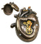 Steampunk Dragon Heart Gear Pulse Radioactive Fire Engine Jewelry Box Figurine