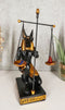 Ancient Egyptian God Of Afterlife Anubis Holding The Scales of Justice Statue