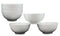 Contemporary White Porcelain Large Ramen Pho Udon Soup Bowls 48oz 8.25"D (Set 6)