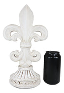 Ebros Rustic Southwest French Fleur De Lis On Ornate Base Stand Desktop Figurine 12"H