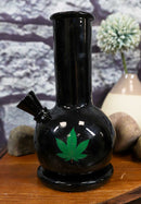 Ebros Black Cannabis Weed Vintage Backflow Incense Cone Burner Figurine Aromatherapy