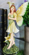 Meadowland Lily Fairy Holding Flower Stem And Lilies Figurine Fae Garden Fantasy