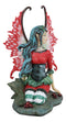Ebros Amy Brown Christmas Red English Holly Berry Elf Fairy Figurine Holiday Fae Pixie